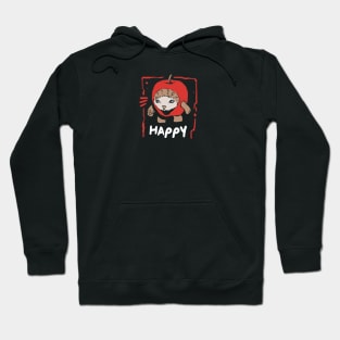 Happy apple Cat Funny Meme Hoodie